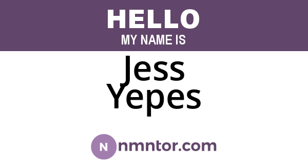 Jess Yepes