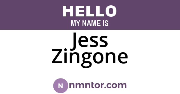 Jess Zingone