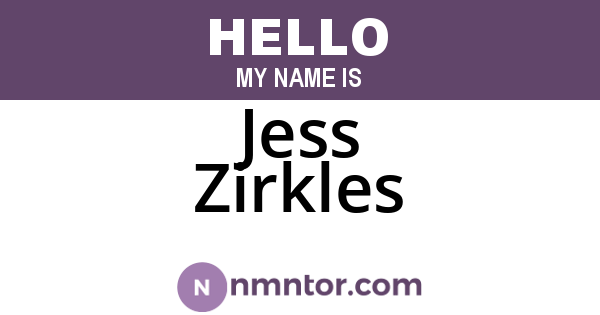 Jess Zirkles