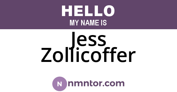 Jess Zollicoffer