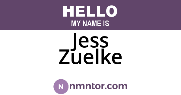 Jess Zuelke