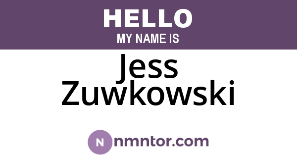 Jess Zuwkowski