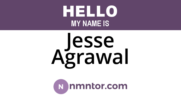 Jesse Agrawal