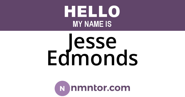 Jesse Edmonds