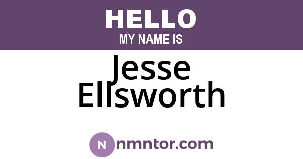 Jesse Ellsworth