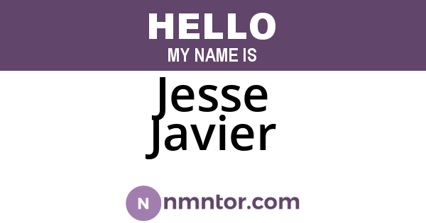 Jesse Javier