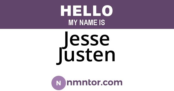 Jesse Justen