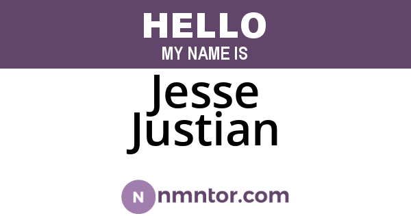 Jesse Justian