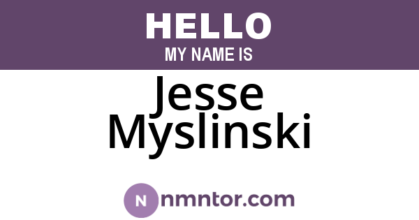 Jesse Myslinski