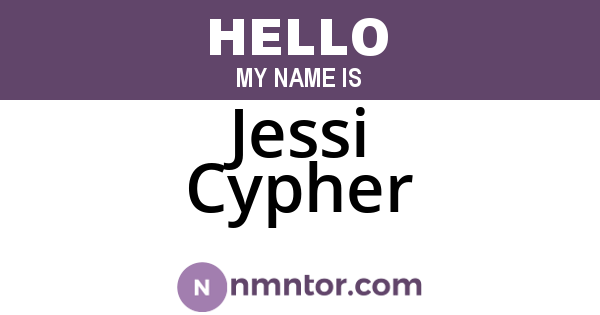 Jessi Cypher