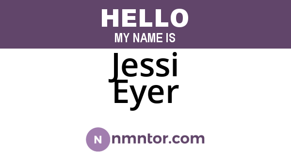 Jessi Eyer
