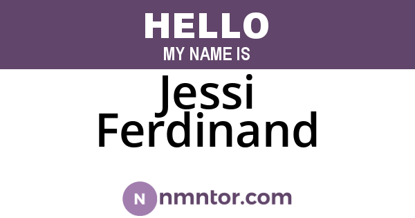Jessi Ferdinand