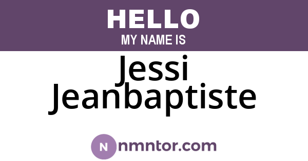 Jessi Jeanbaptiste