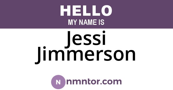 Jessi Jimmerson
