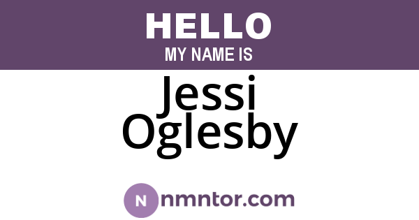 Jessi Oglesby