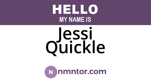 Jessi Quickle