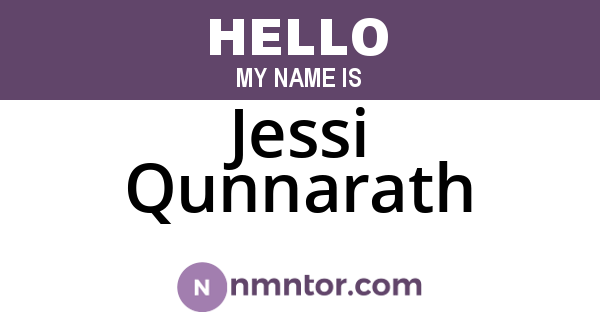 Jessi Qunnarath