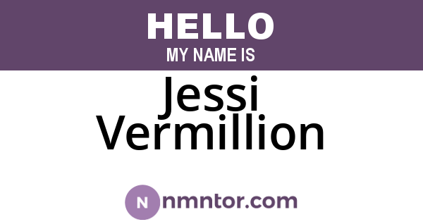 Jessi Vermillion