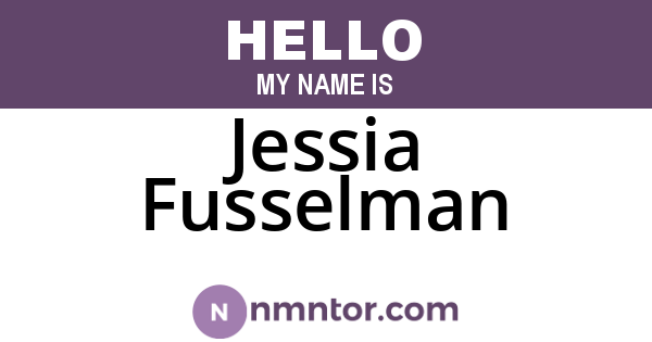 Jessia Fusselman