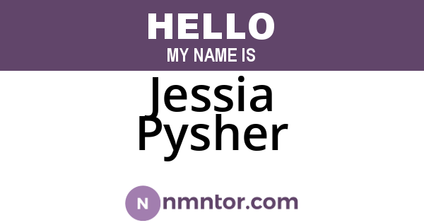 Jessia Pysher