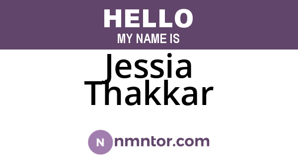 Jessia Thakkar