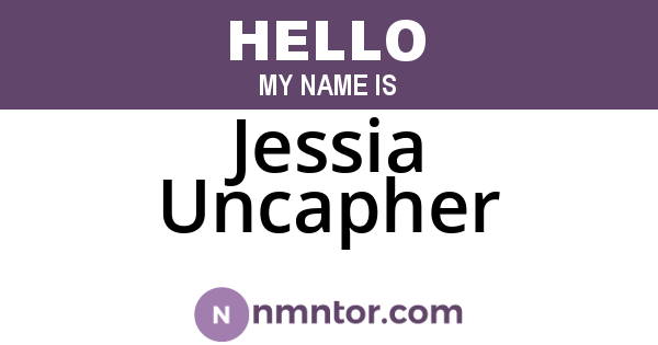 Jessia Uncapher