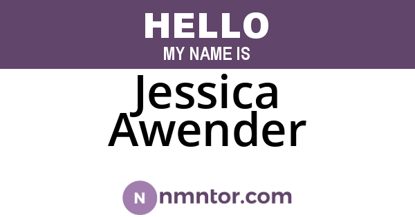 Jessica Awender