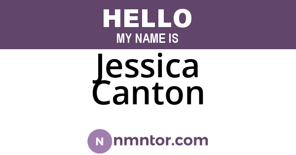 Jessica Canton