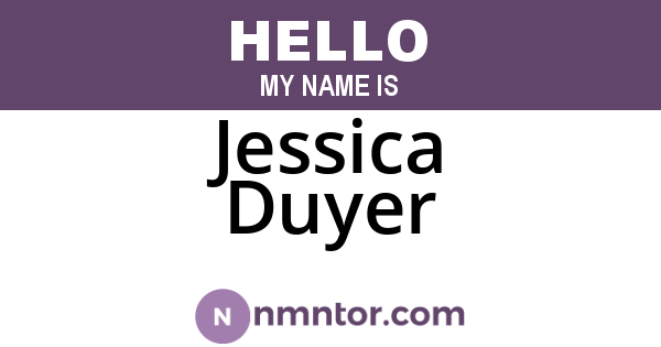 Jessica Duyer