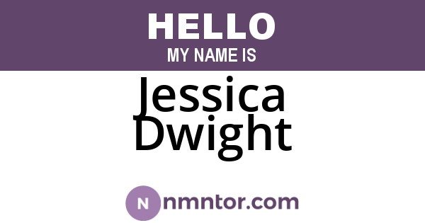 Jessica Dwight