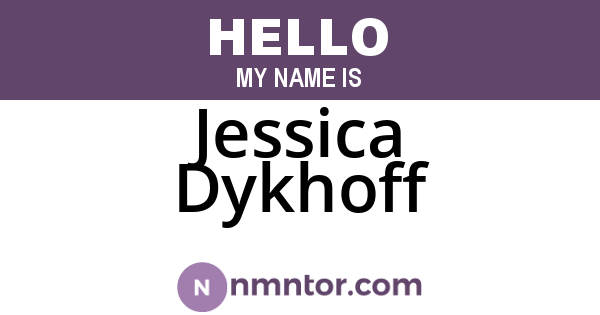Jessica Dykhoff