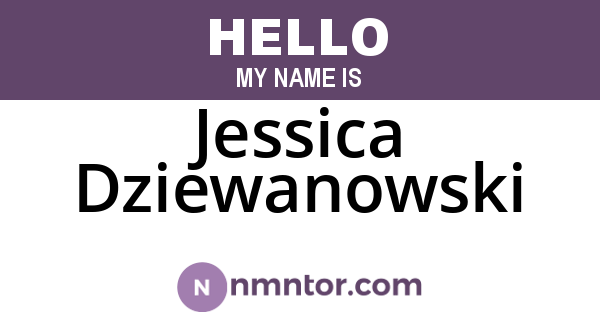 Jessica Dziewanowski
