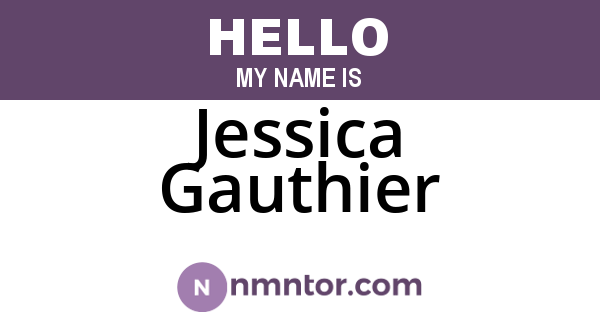 Jessica Gauthier