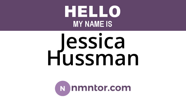 Jessica Hussman