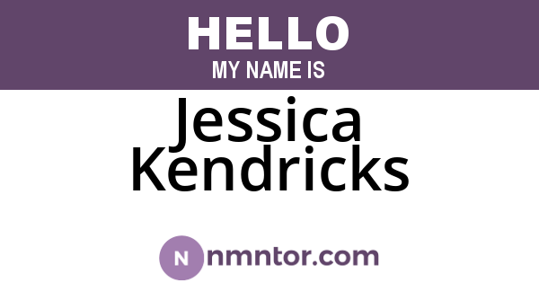 Jessica Kendricks