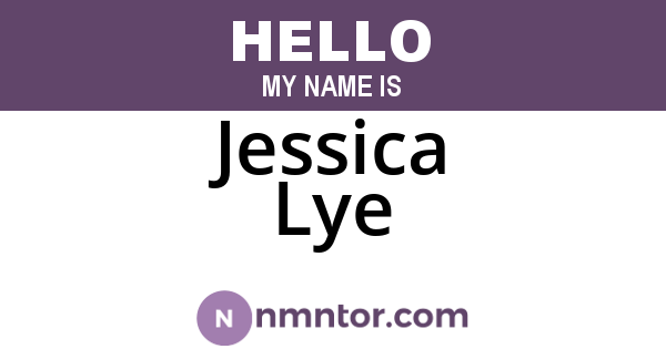 Jessica Lye