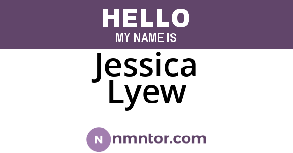 Jessica Lyew