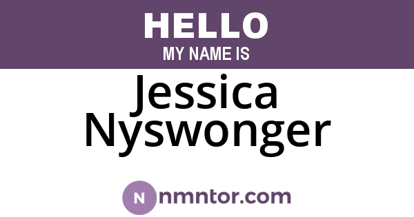Jessica Nyswonger