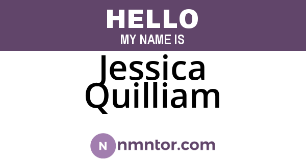 Jessica Quilliam