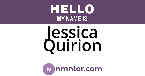 Jessica Quirion