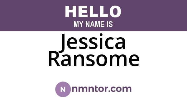 Jessica Ransome