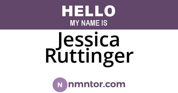 Jessica Ruttinger