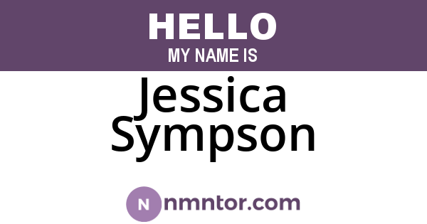 Jessica Sympson