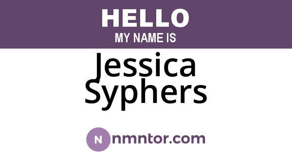 Jessica Syphers