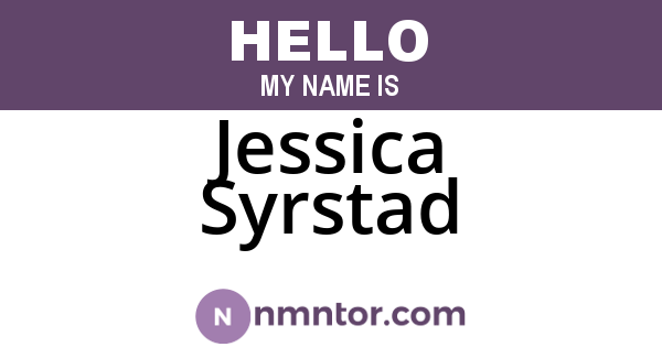 Jessica Syrstad