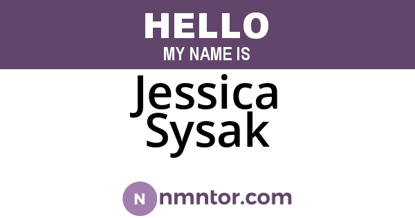 Jessica Sysak