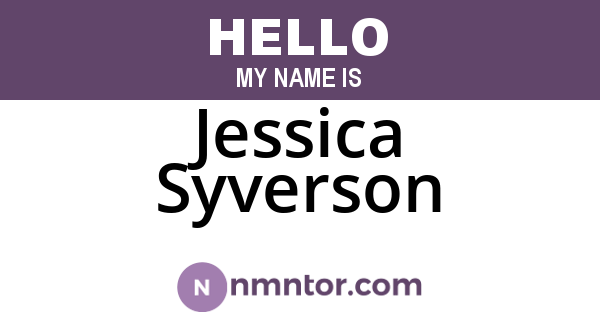 Jessica Syverson