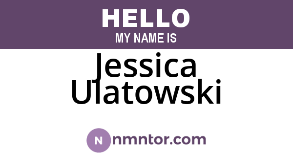 Jessica Ulatowski