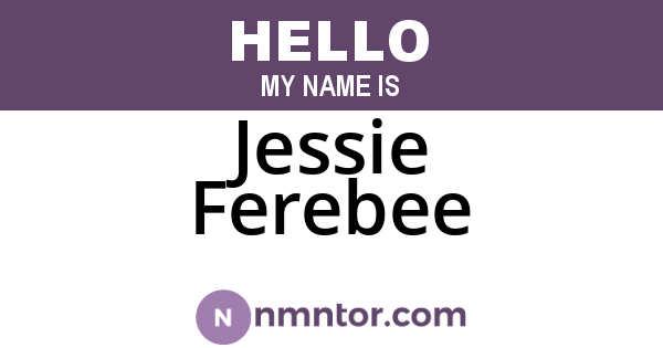 Jessie Ferebee