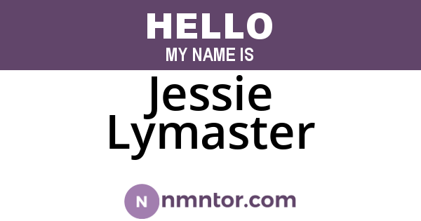 Jessie Lymaster